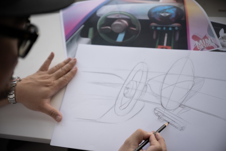 DIBUJO DE DISEÑO DE INTERIOR MINI ACEMAN