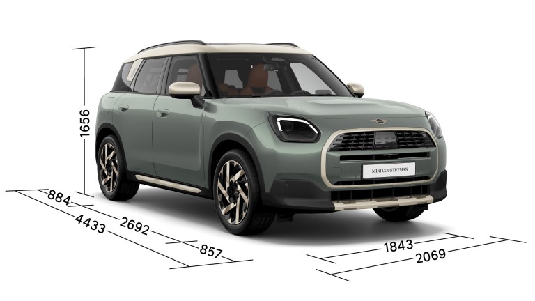 MINI Countryman - dimensiones - tres cuartos