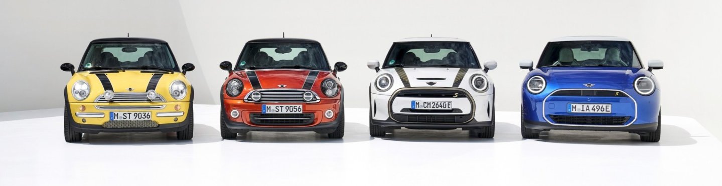 25 años de diseño MINI en la era de BMW Group: del Mini clásico a un nuevo icono